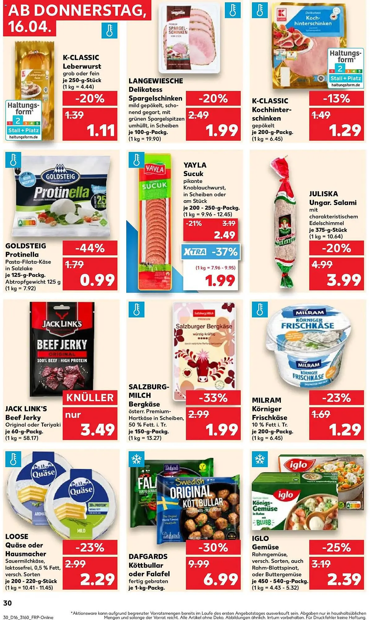 Kaufland Prospekt von 16. April bis 22. April 2026 - Prospekt seite 30