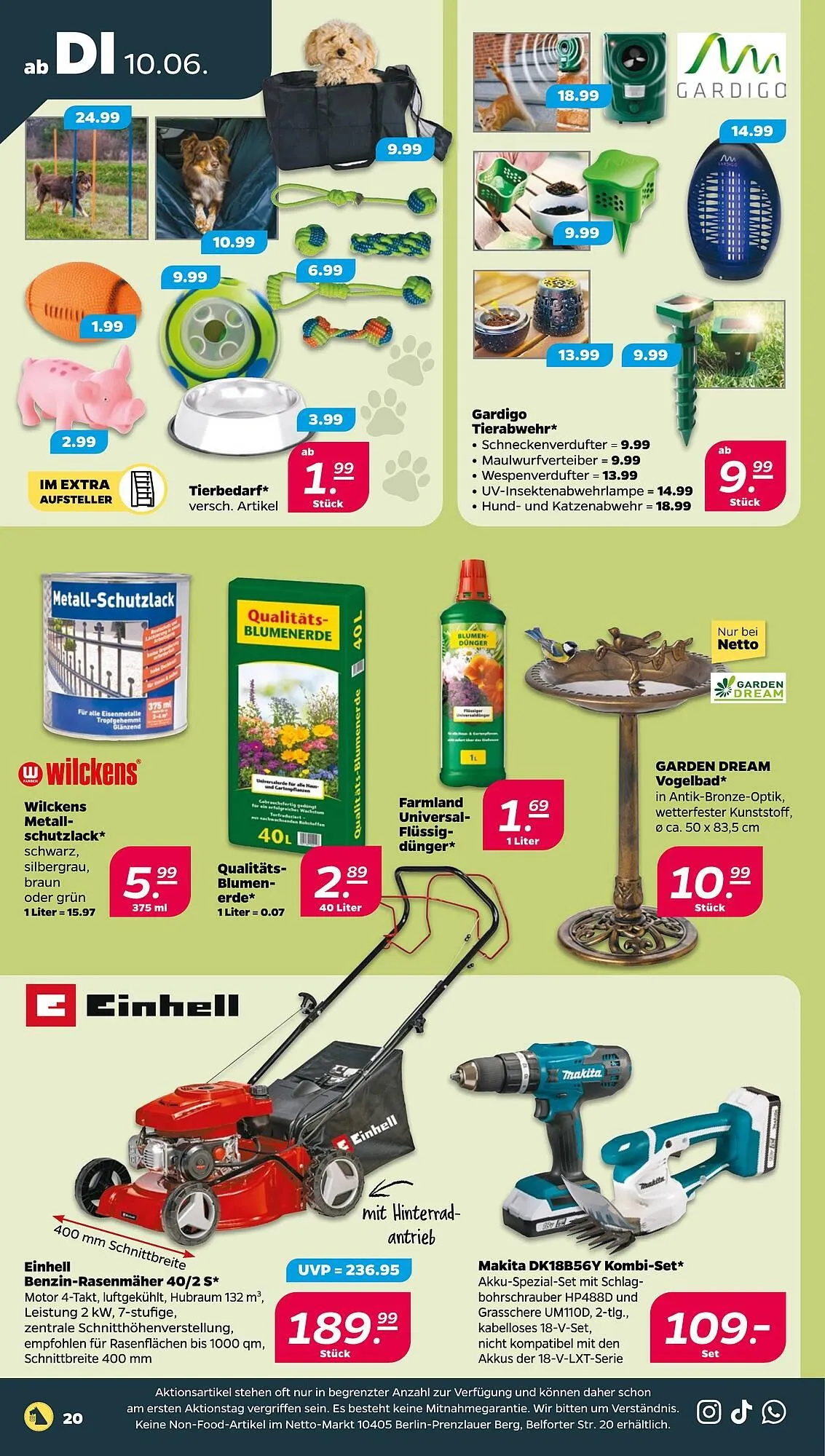 NETTO Prospekt von 10. Juni bis 14. Juni 2025 - Prospekt seite 20