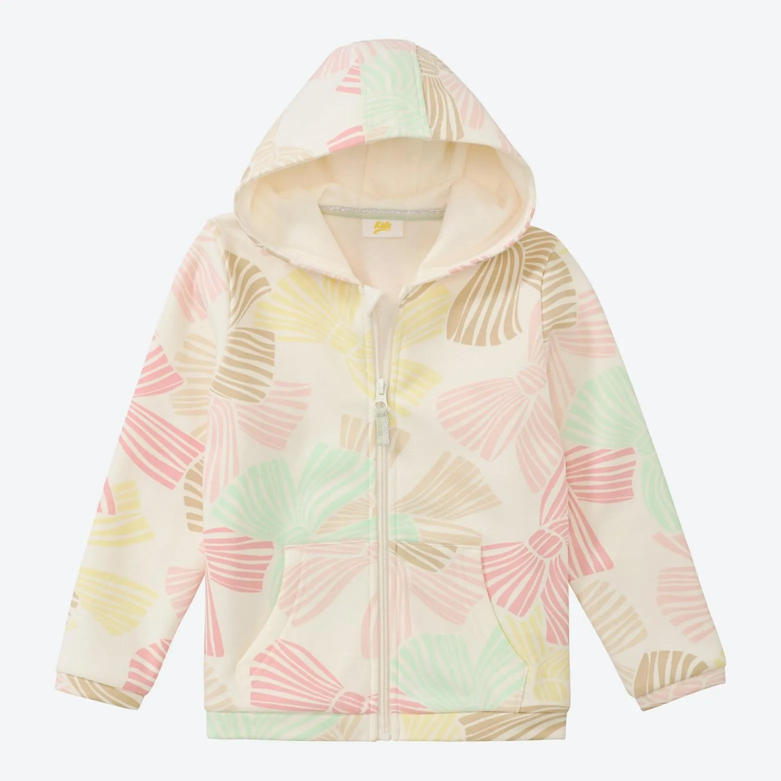 Kinder-Mädchen-Sweatjacke mit Kapuze