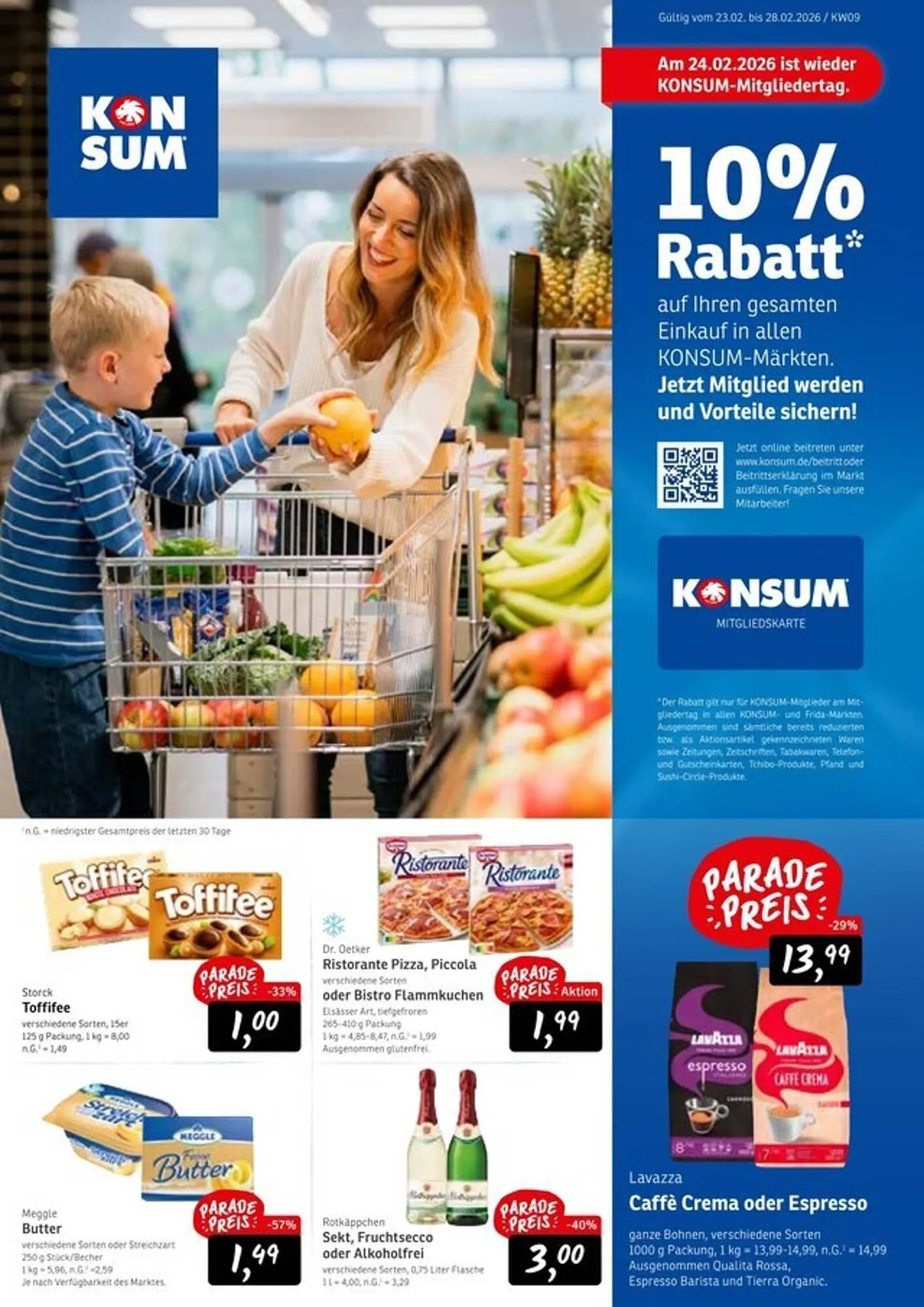 KONSUM Prospekt von 23. Februar bis 28. Februar 2026 - Prospekt seite 1