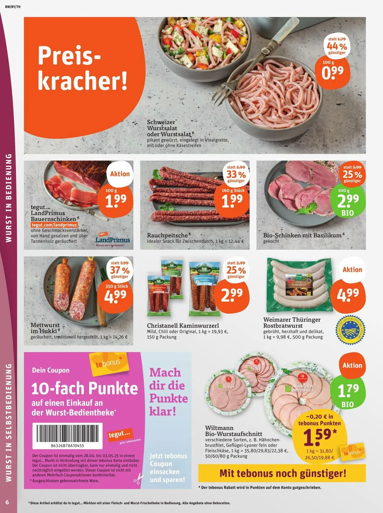 Tegut Aktueller Prospekt von 5. Mai bis 11. Mai 2025 - Prospekt seite 8
