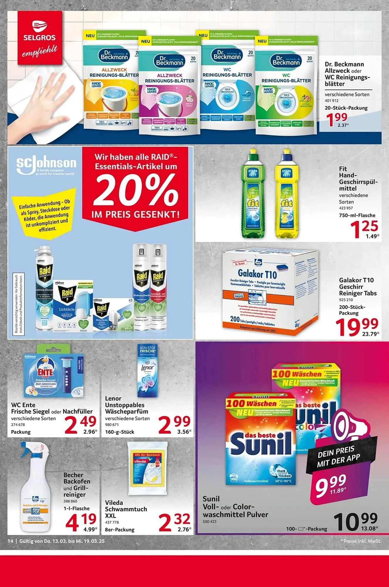 Selgros Prospekt von 13. März bis 20. März 2025 - Prospekt seite 14