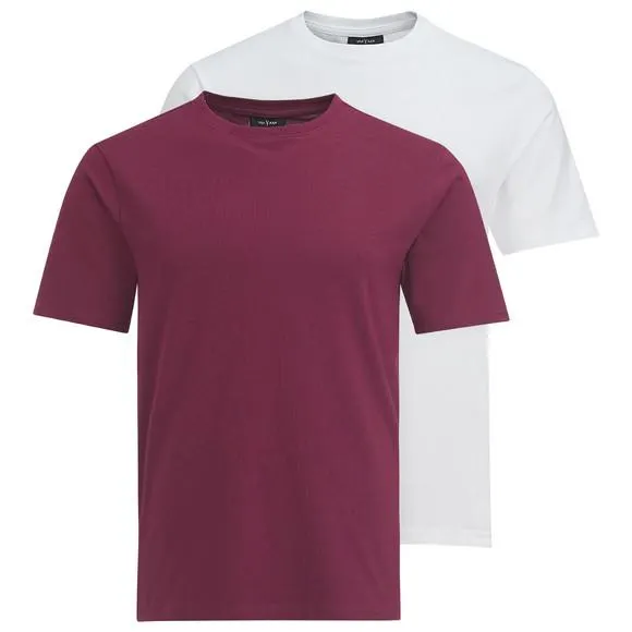 2 Herren T-Shirts mit Rundhalsausschnitt