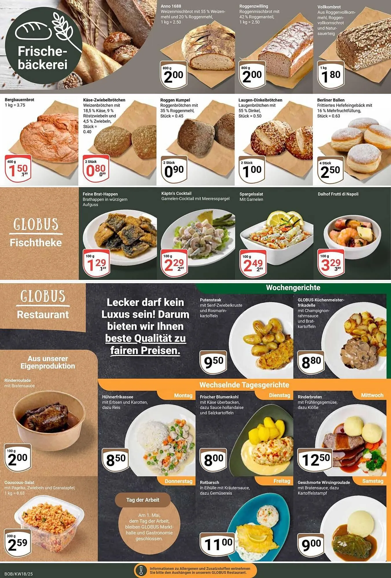 Globus Prospekt von 28. April bis 3. Mai 2025 - Prospekt seite 10