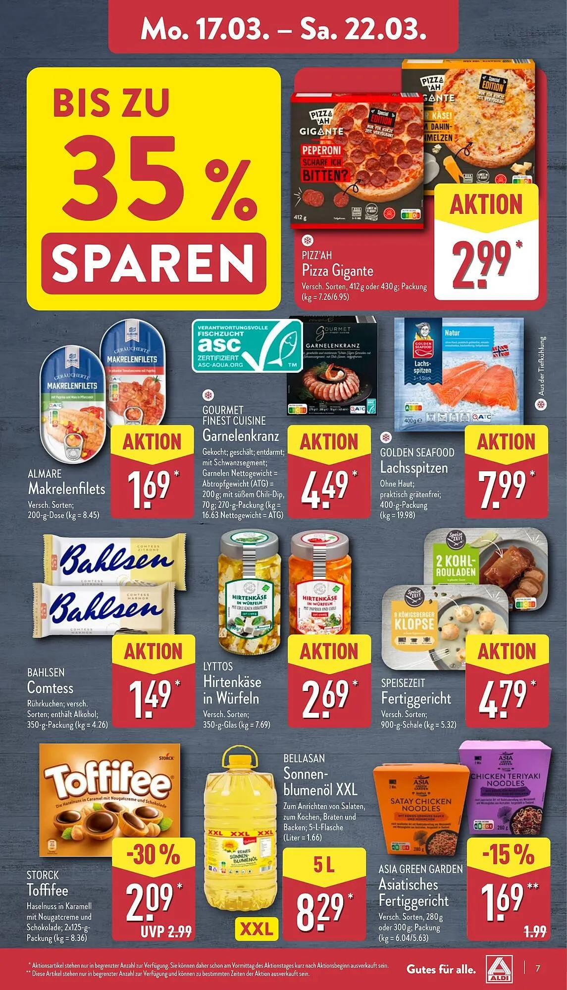 Aldi Nord Prospekt von 17. März bis 22. März 2025 - Prospekt seite 7