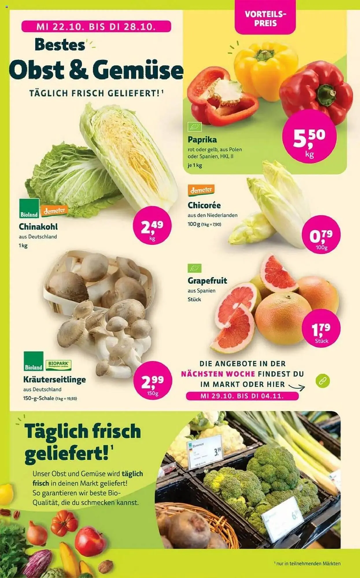 Biomarkt Prospekt von 22. Oktober bis 4. November 2025 - Prospekt seite 4