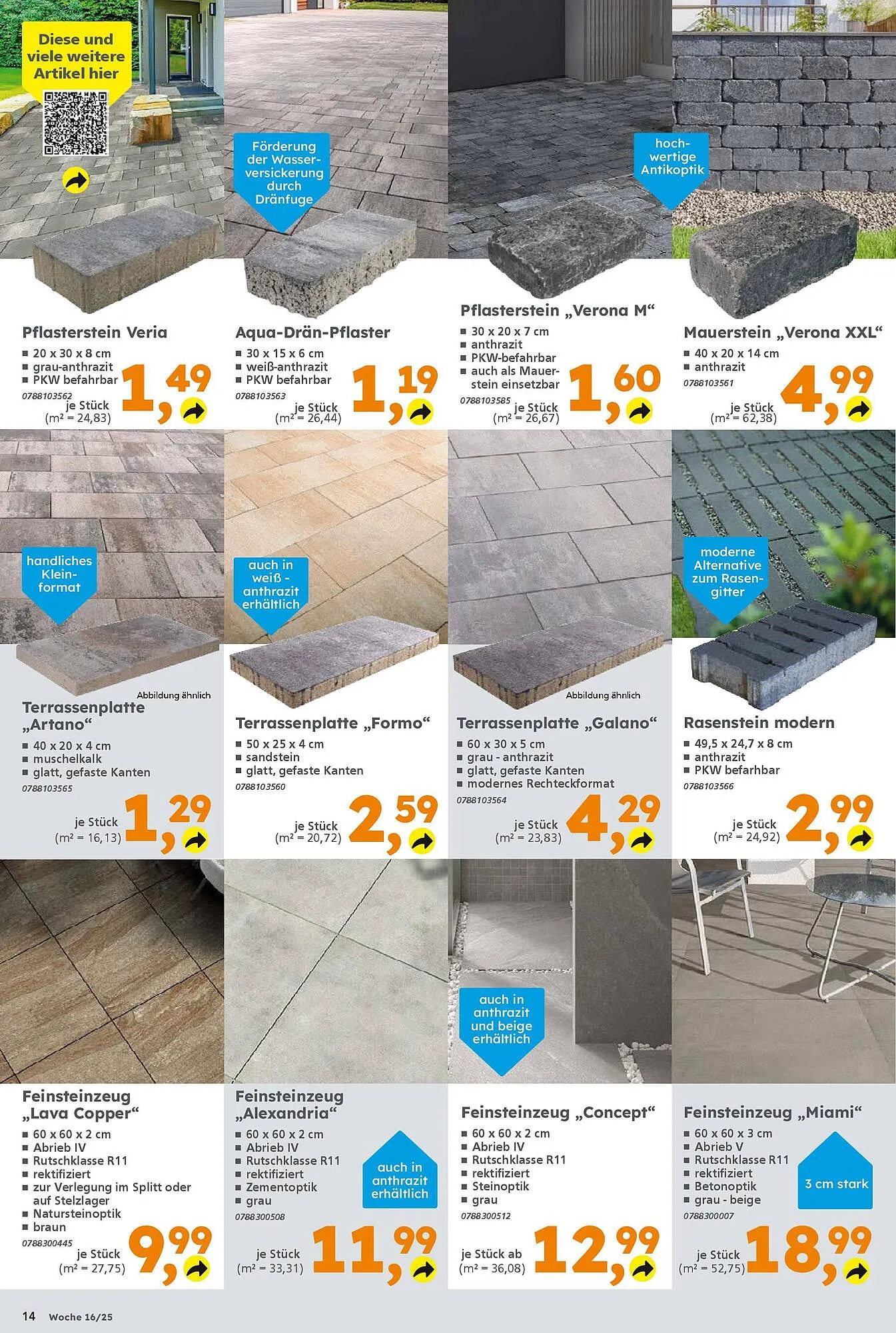 Globus Baumarkt Prospekt von 13. April bis 19. April 2025 - Prospekt seite 14