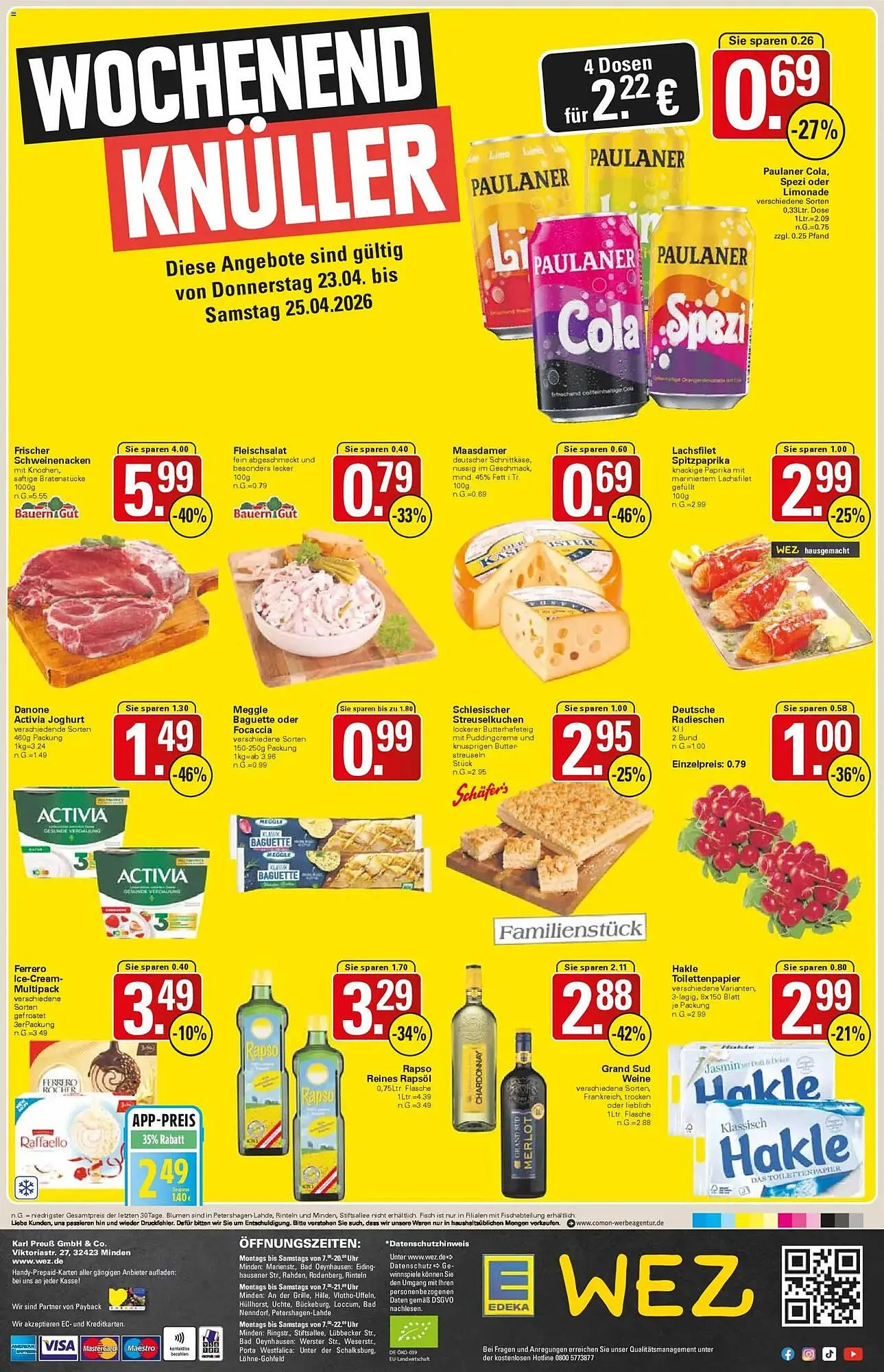 WEZ Prospekt von 20. April bis 25. April 2026 - Prospekt seite 16