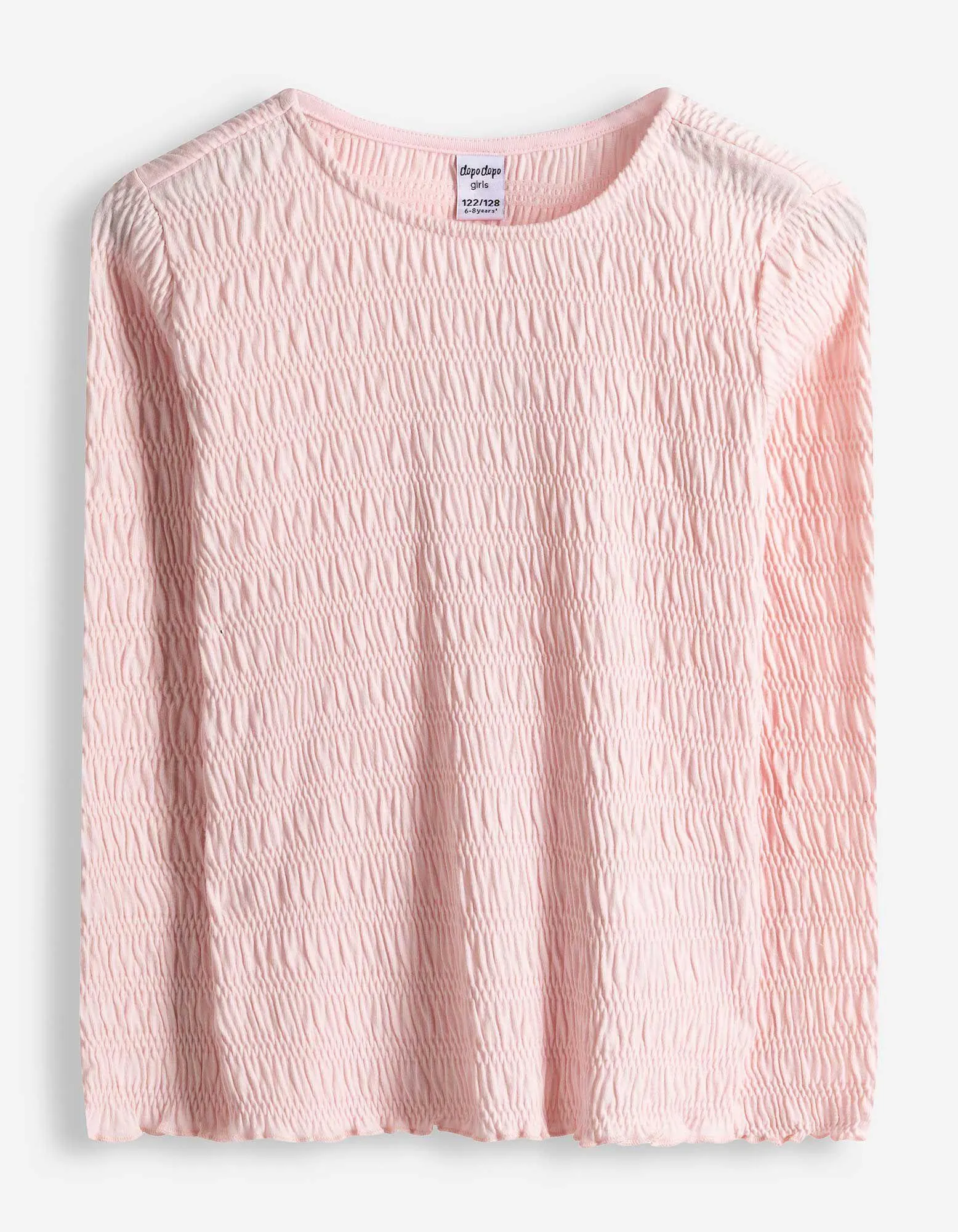 Langarmshirt - einfarbig - rosa