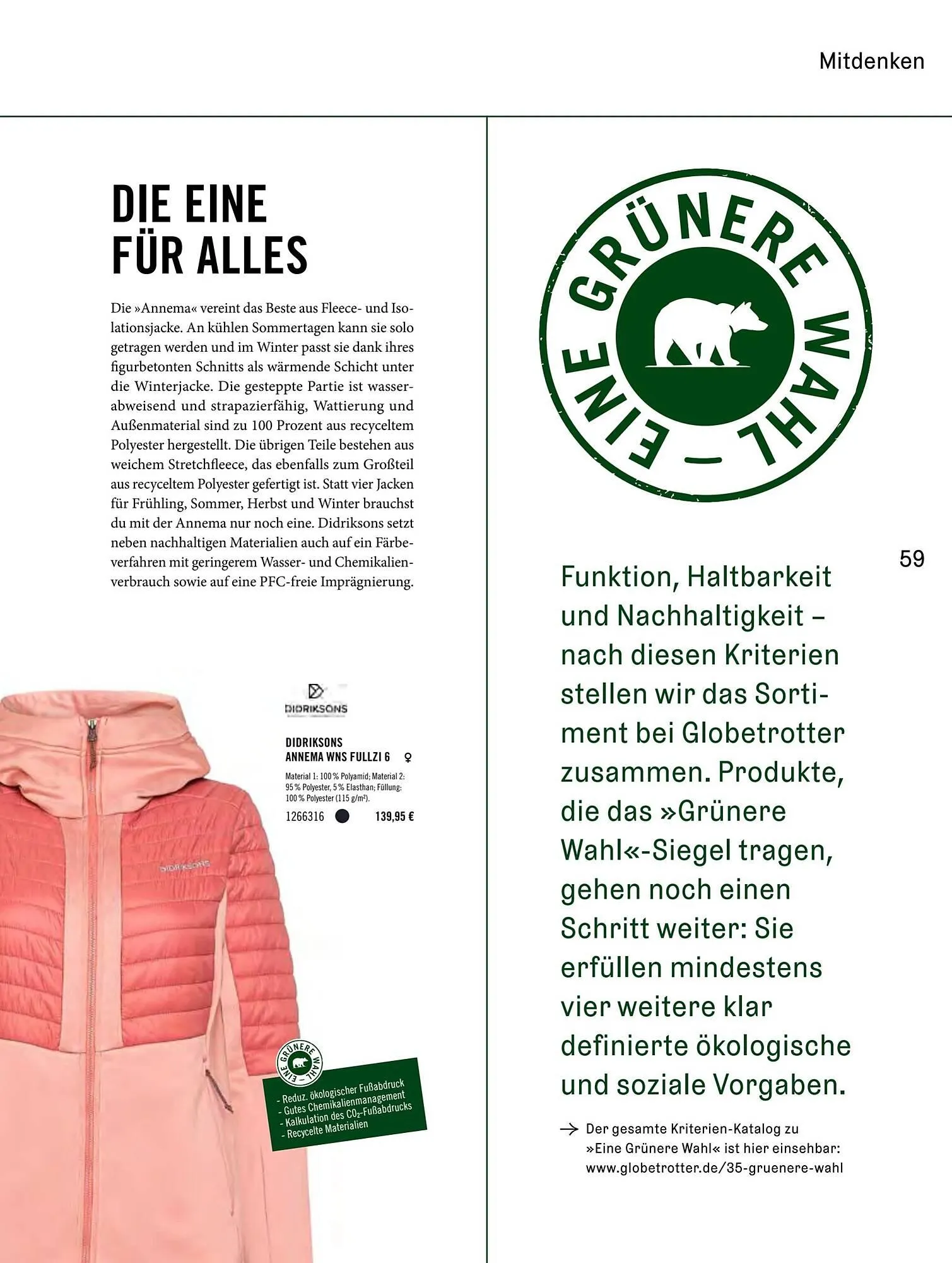 Globetrotter Prospekt von 2. April bis 1. September 2025 - Prospekt seite 59