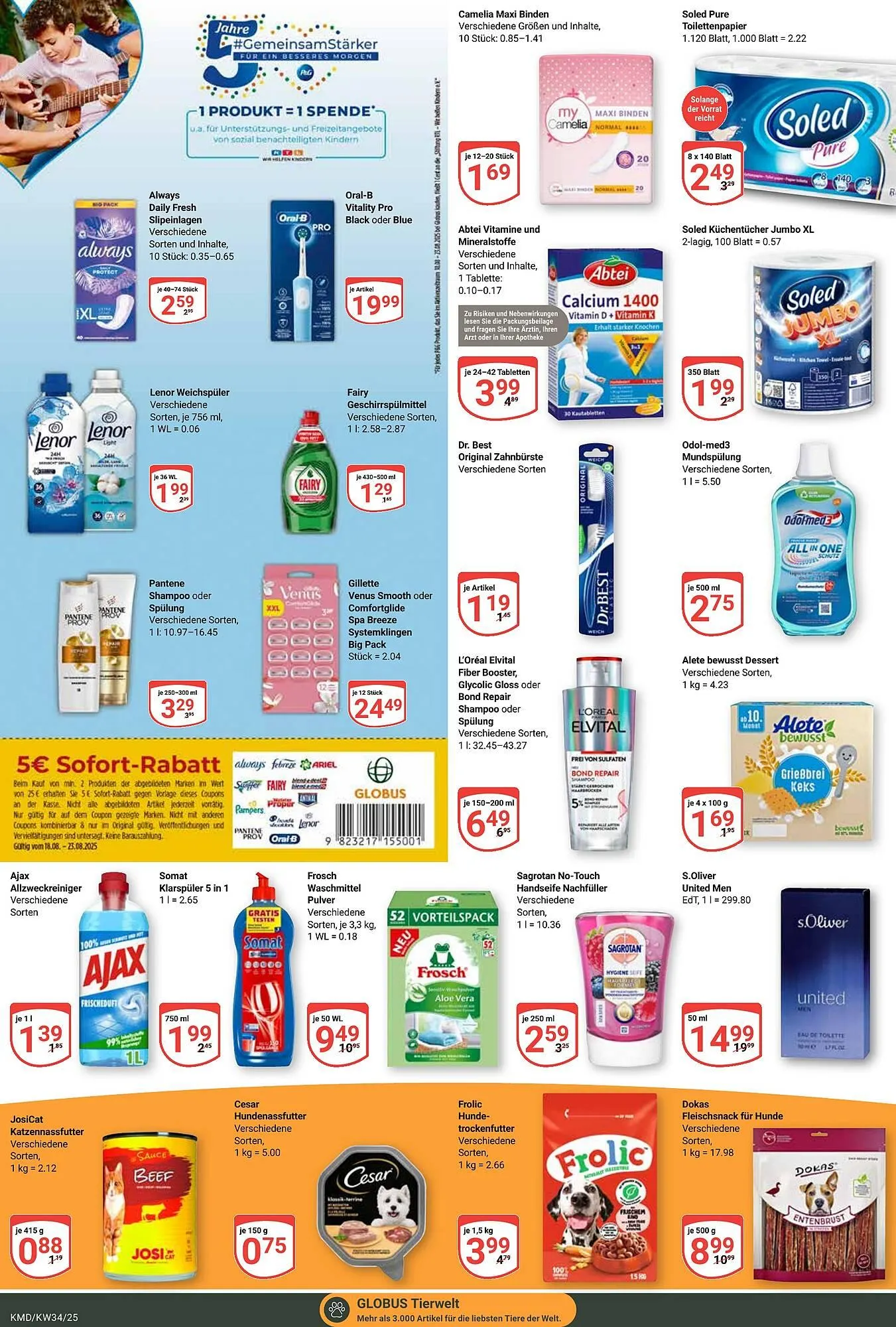 Globus Prospekt von 18. August bis 23. August 2025 - Prospekt seite 25