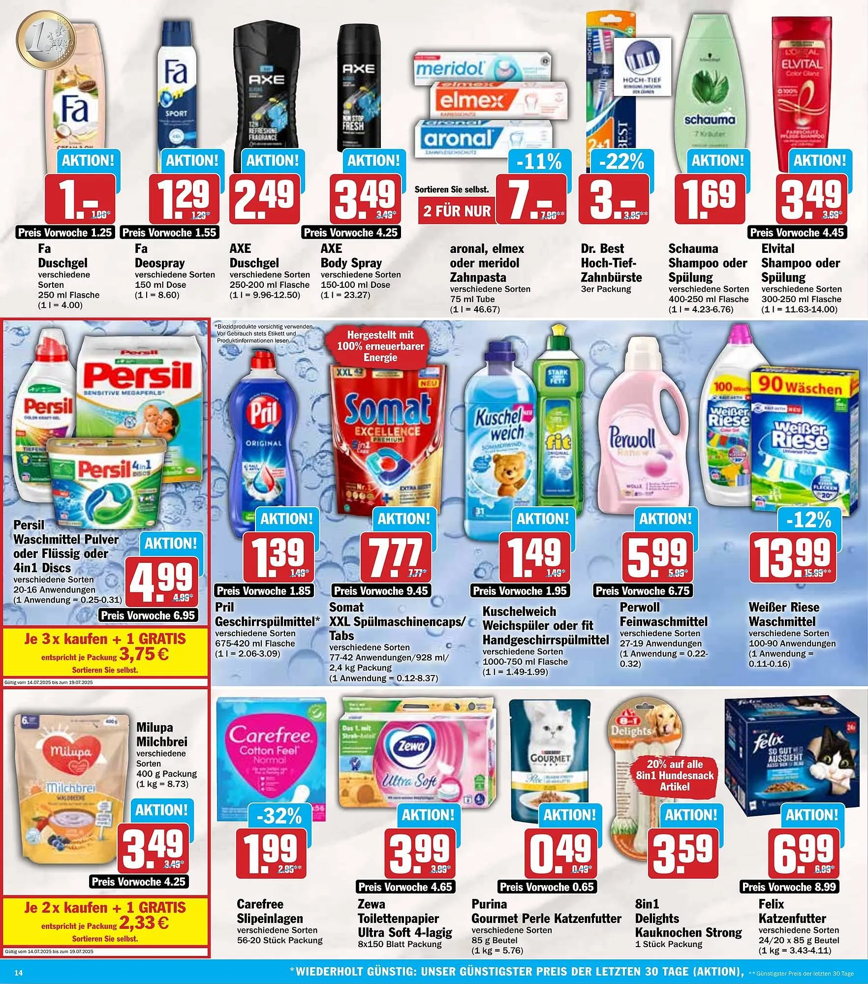 Hit Prospekt von 14. Juli bis 19. Juli 2025 - Prospekt seite 14