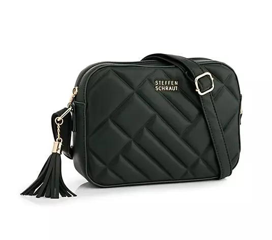 STEFFEN SCHRAUT Schultertasche gesteppt div. Fächer verst. Schulterriemen