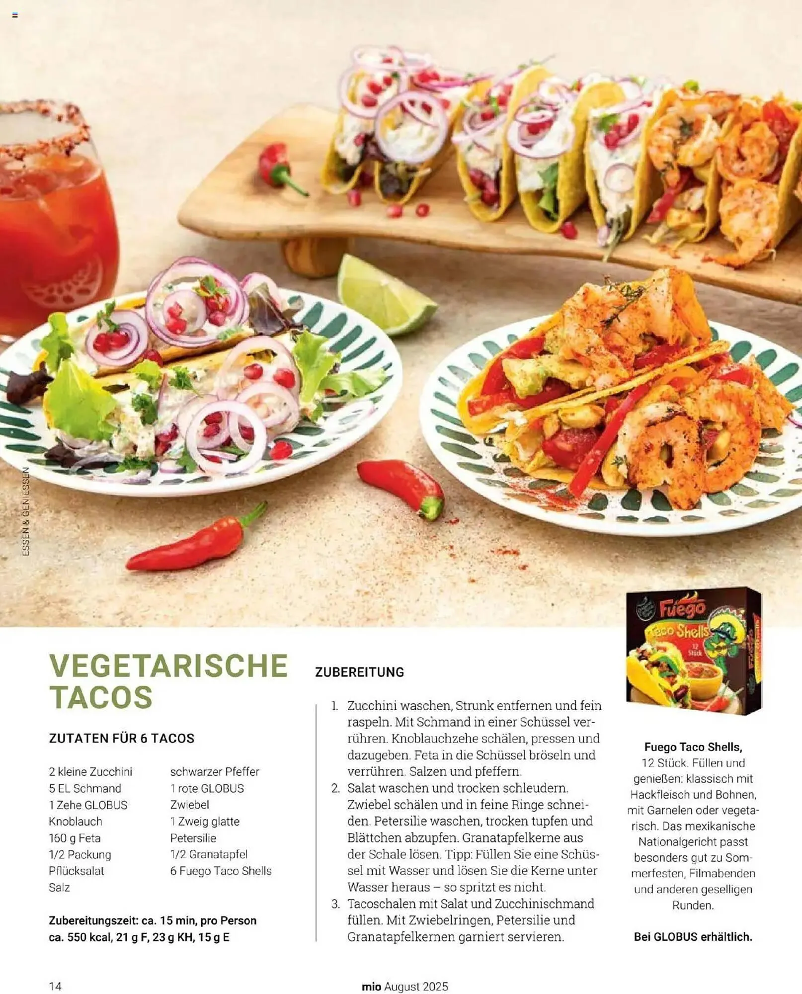 Globus Prospekt von 1. August bis 31. August 2025 - Prospekt seite 14