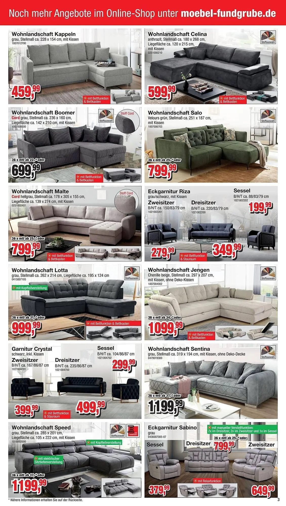 Möbelfundgrube Prospekt von 24. April bis 27. April 2025 - Prospekt seite 3