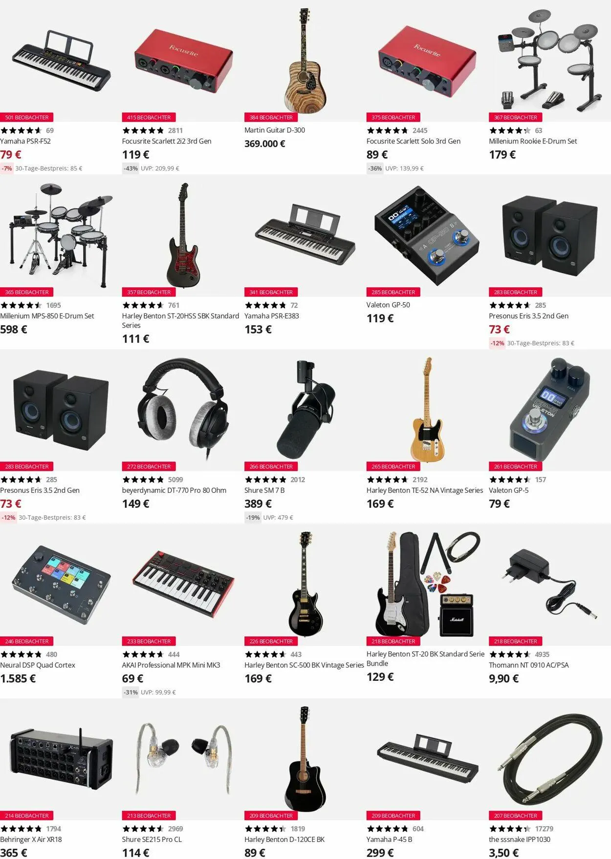 Thomann Aktueller Prospekt von 15. Dezember bis 24. Dezember 2025 - Prospekt seite 4