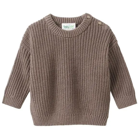 Newborn Strickpullover aus Bio-Baumwolle