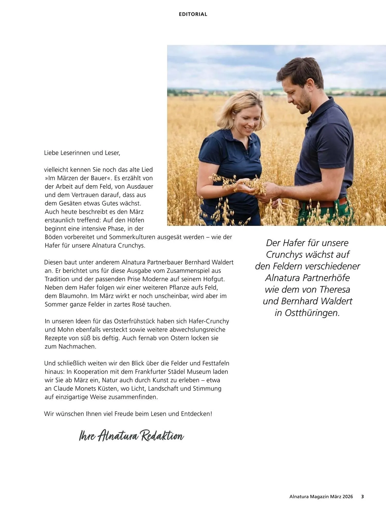 Alnatura Magazin von 4. März bis 1. April 2026 - Prospekt seite 3