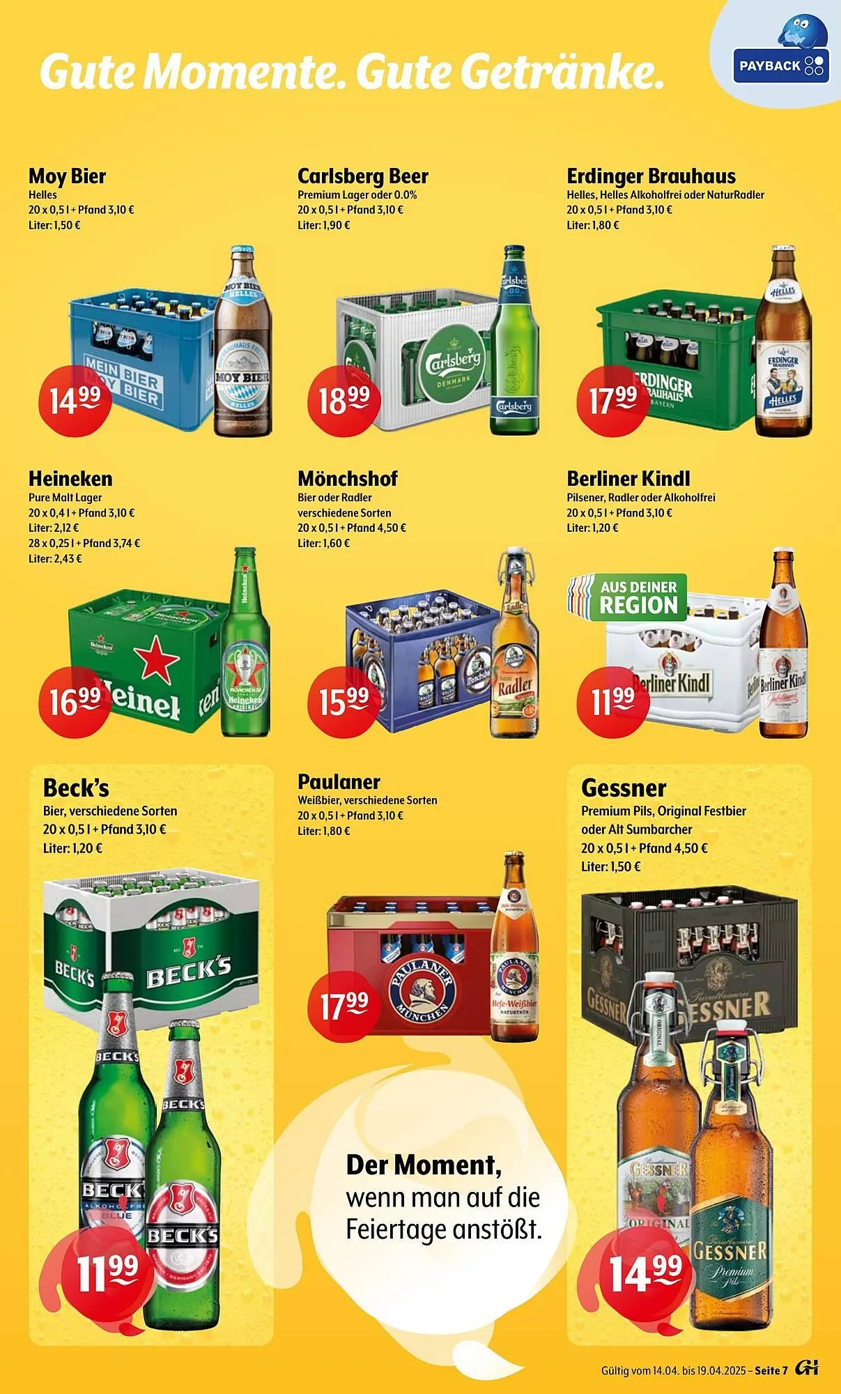 Getränke Hoffmann Prospekt von 14. April bis 19. April 2025 - Prospekt seite 7