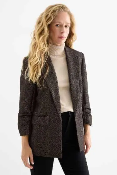 Business blazer - regular fit - leopard print