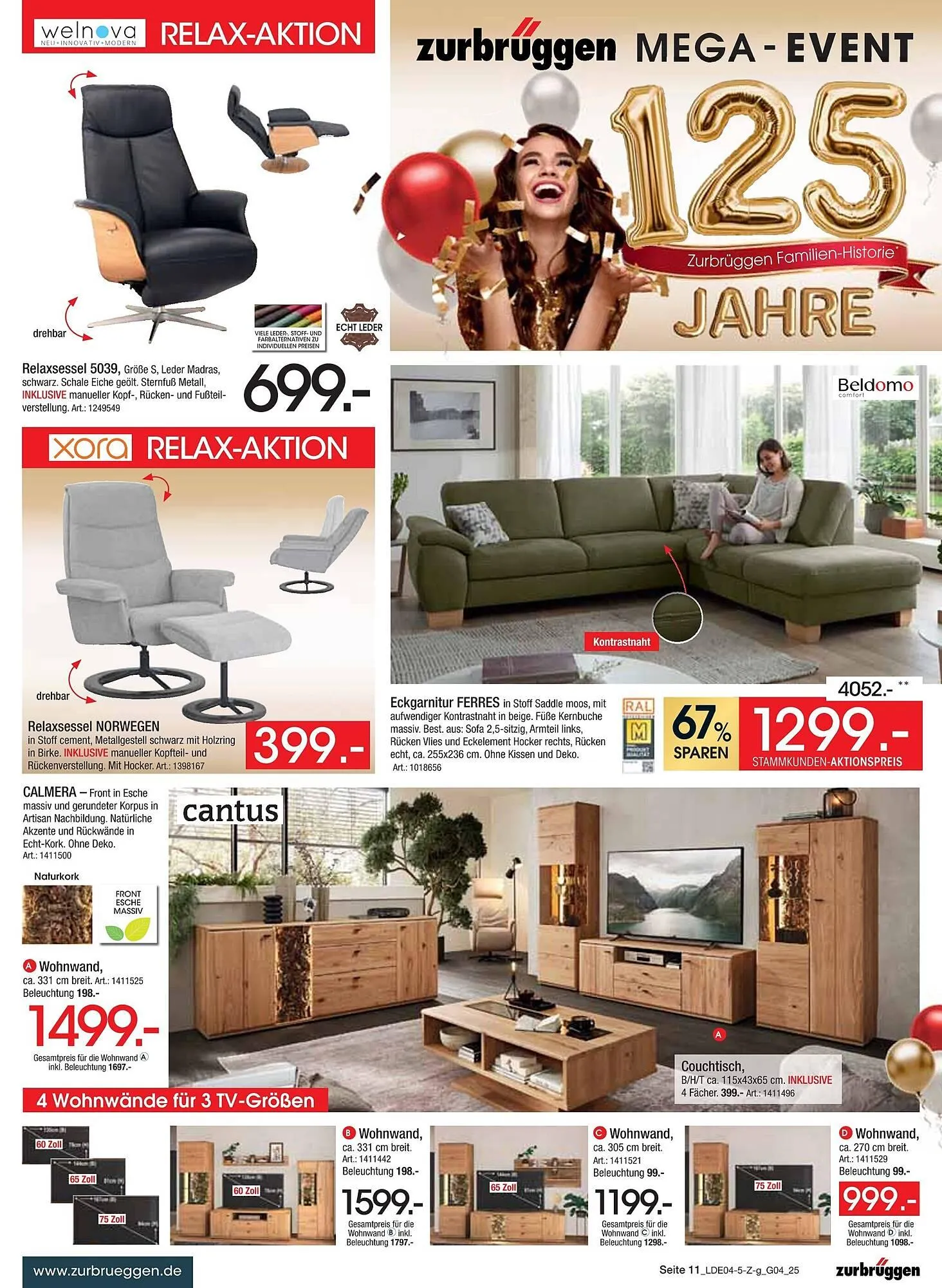 Zurbrüggen Prospekt von 12. April bis 26. April 2025 - Prospekt seite 11