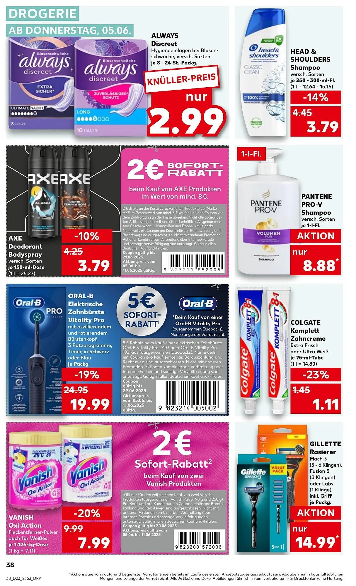 Kaufland Prospekt von 5. Juni bis 11. Juni 2025 - Prospekt seite 38