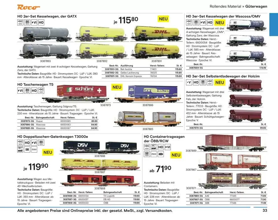 Modellbahn Katalog von 29. Oktober bis 31. Dezember 2025 - Prospekt seite 35