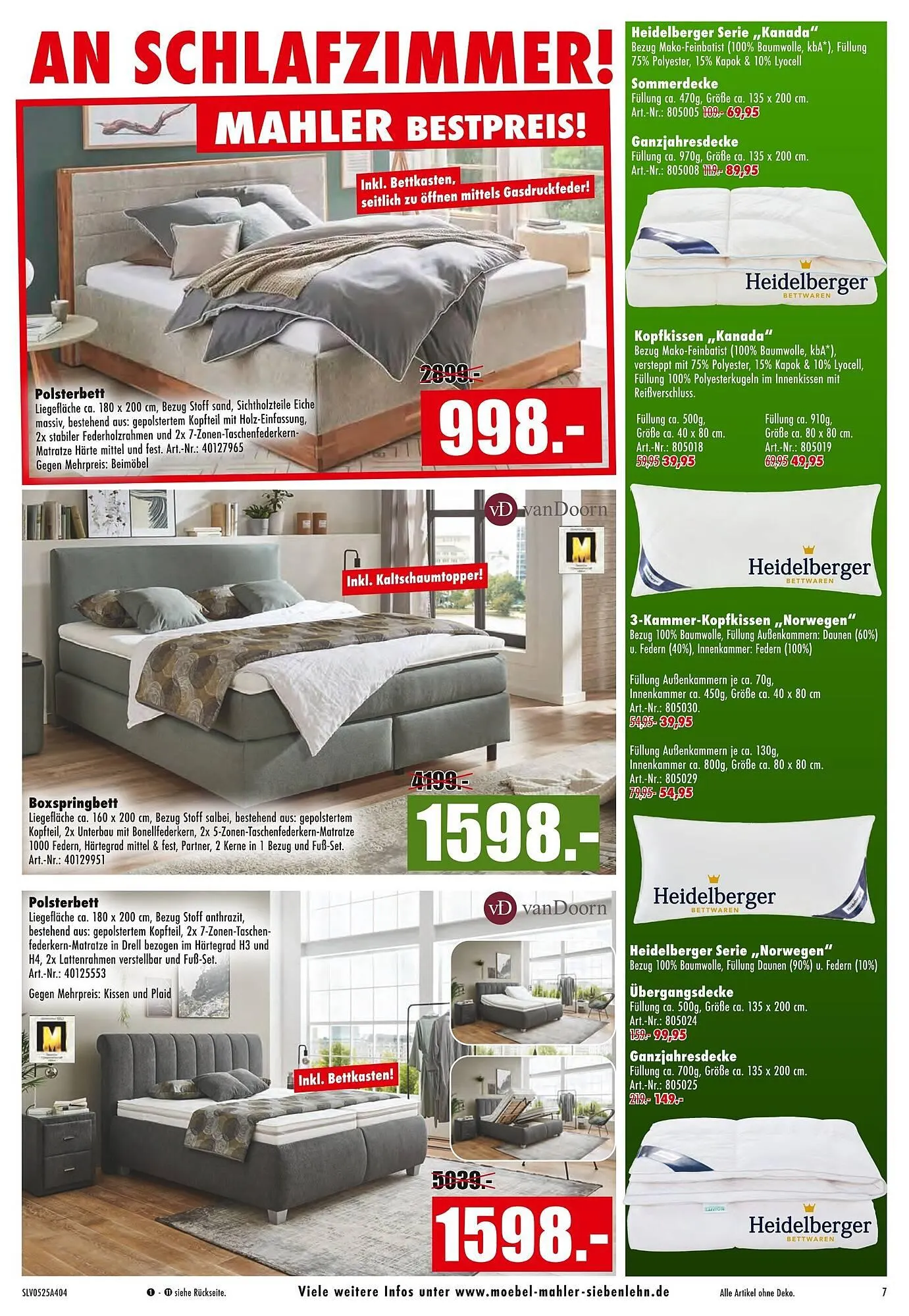 Möbel Mahler Prospekt von 14. Mai bis 27. Mai 2025 - Prospekt seite 7