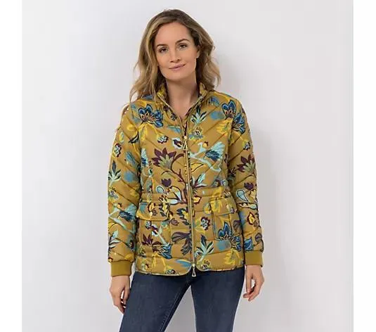 DAWID by Dawid Tomaszewski Steppjacke bedruckt mit Stehkragen figurumspielend