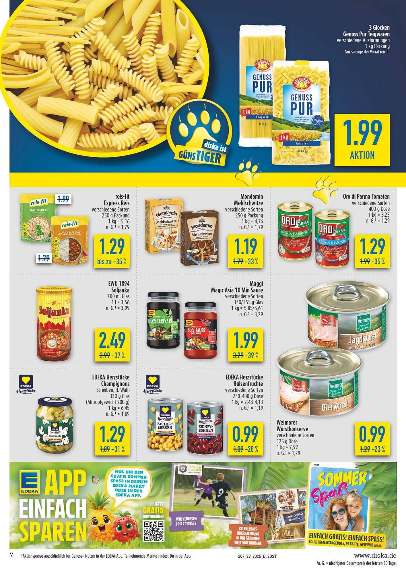 diska Prospekt von 7. Juli bis 12. Juli 2025 - Prospekt seite 7