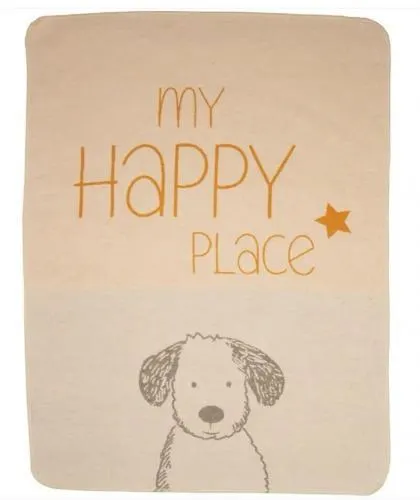 David Fussenegger Haustierdecke My happy place 70x90 rohweiß