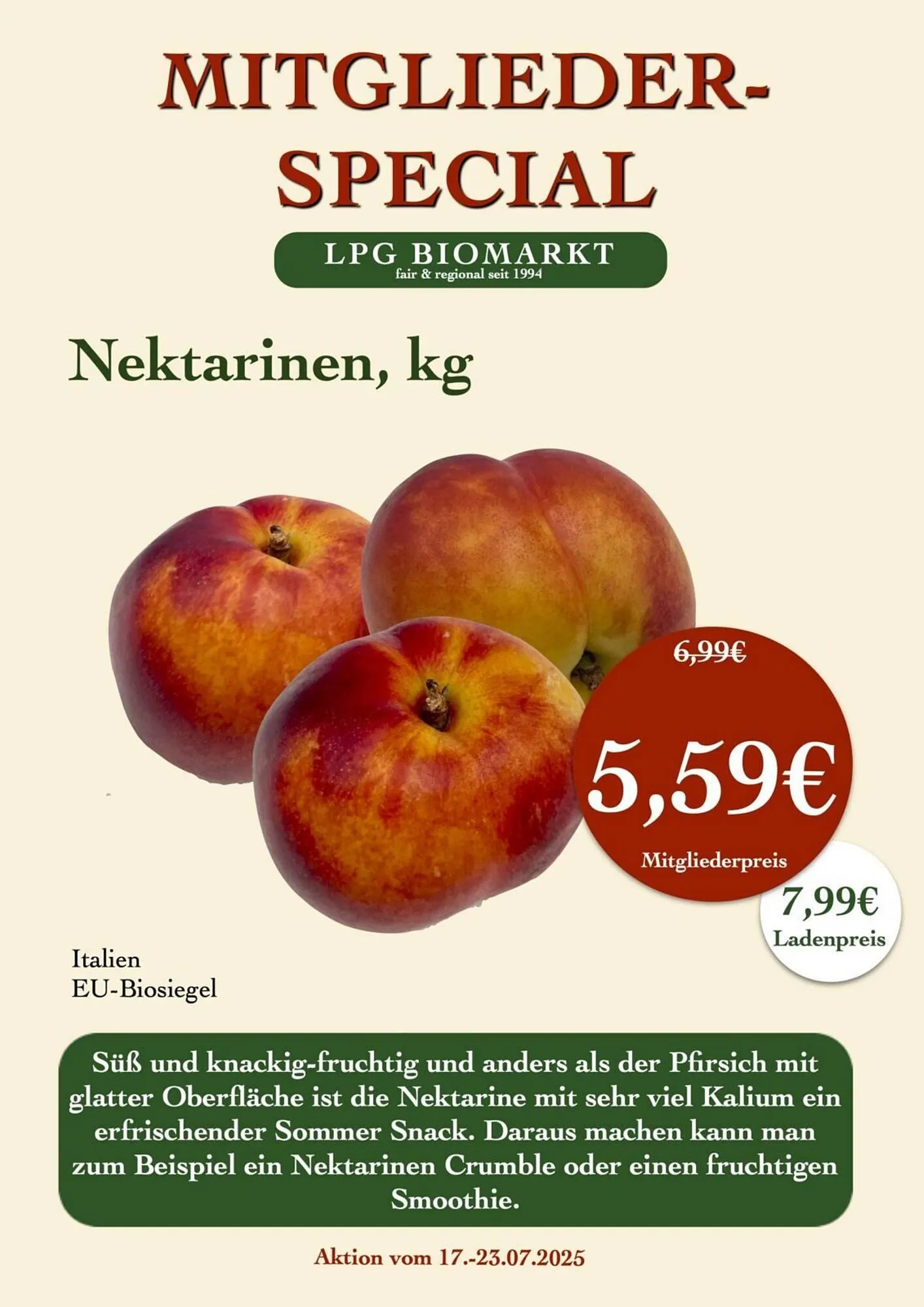 LPG Biomarkt Prospekt von 17. Juli bis 23. Juli 2025 - Prospekt seite 5