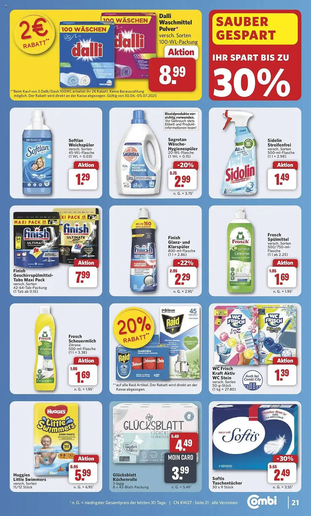 Combi Prospekt von 30. Juni bis 5. Juli 2025 - Prospekt seite 32
