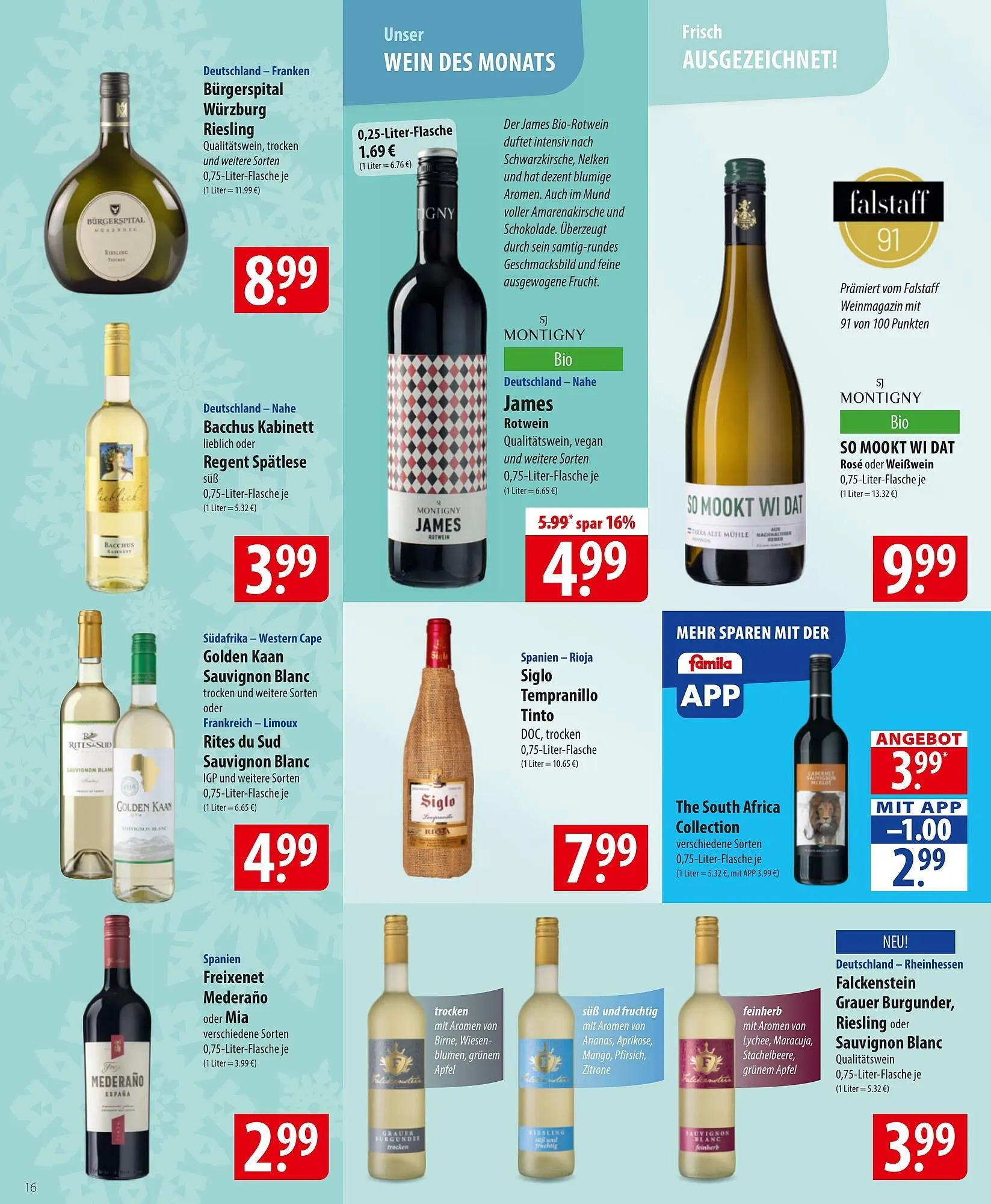 Famila Nord Ost Prospekt von 1. Dezember bis 6. Dezember 2025 - Prospekt seite 16