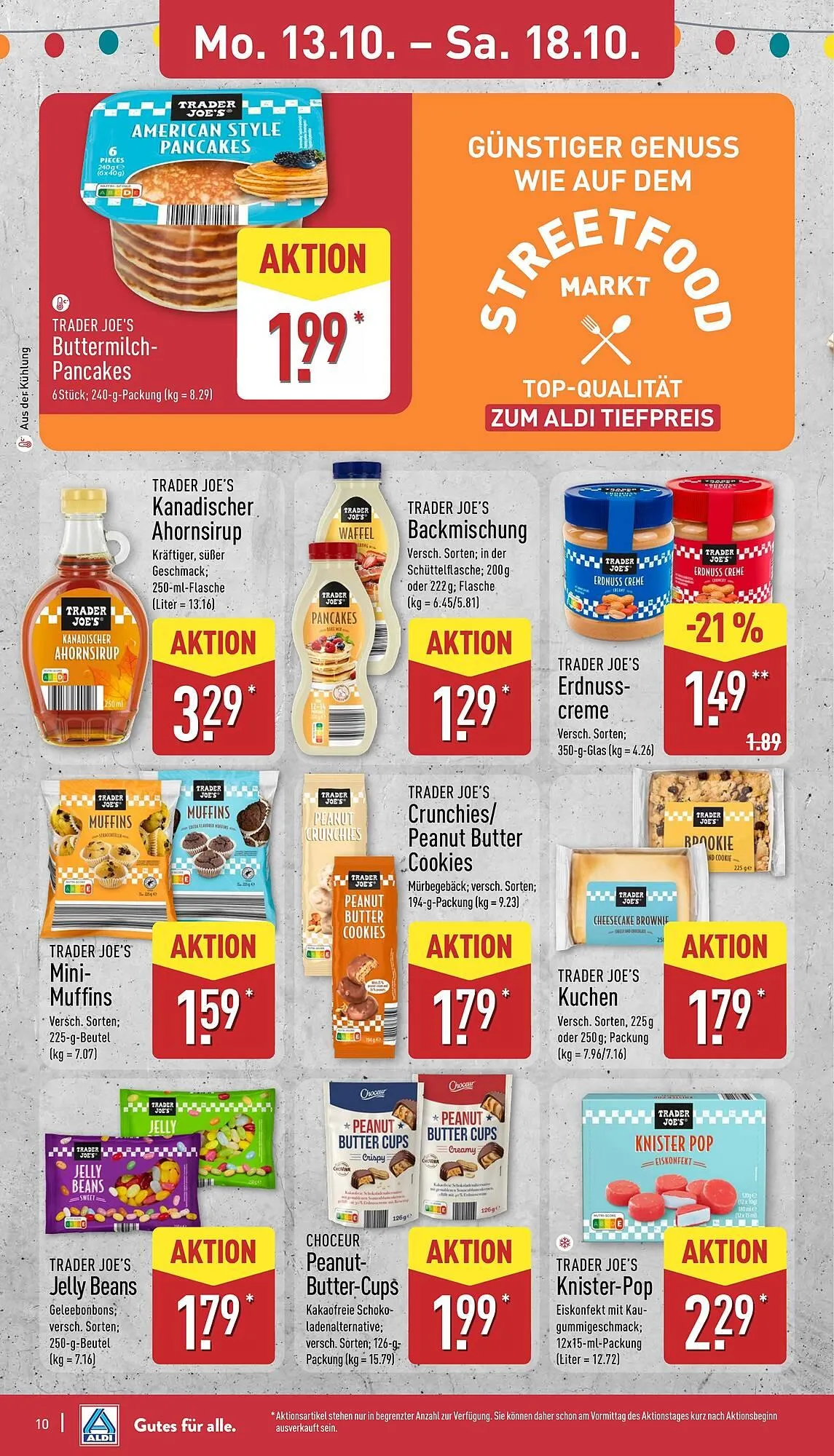 Aldi Nord Prospekt von 13. Oktober bis 19. Oktober 2025 - Prospekt seite 10