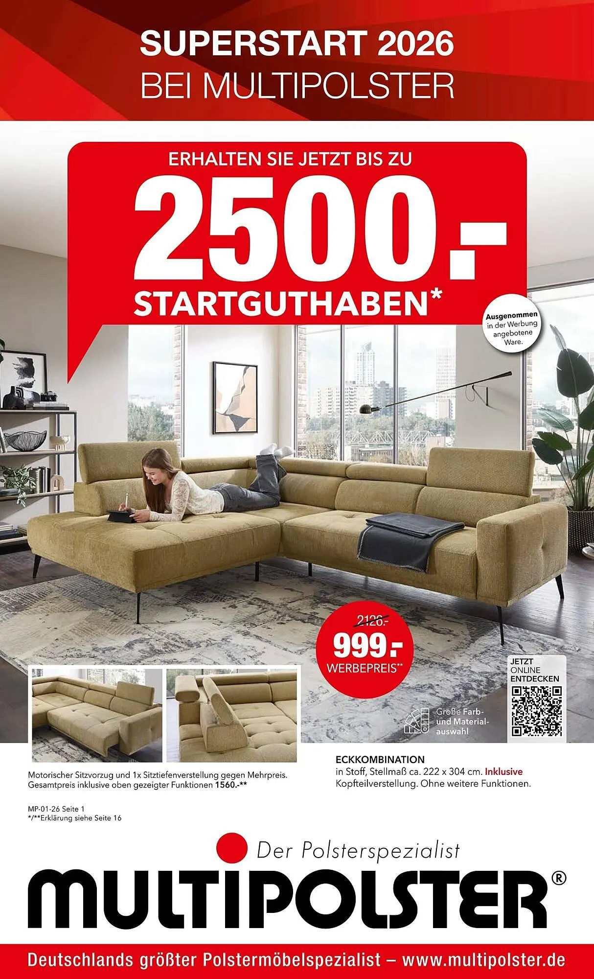 Multipolster Prospekt von 12. Januar bis 31. Januar 2026 - Prospekt seite 1