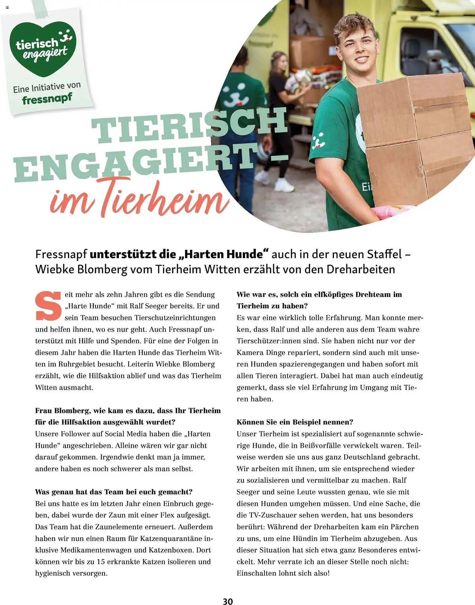 Fressnapf Magazin von 1. Januar bis 28. Februar 2026 - Prospekt seite 30