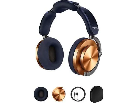 DYSON OnTrac, Over-ear Kopfhörer Bluetooth Nachtblau/Kupfer