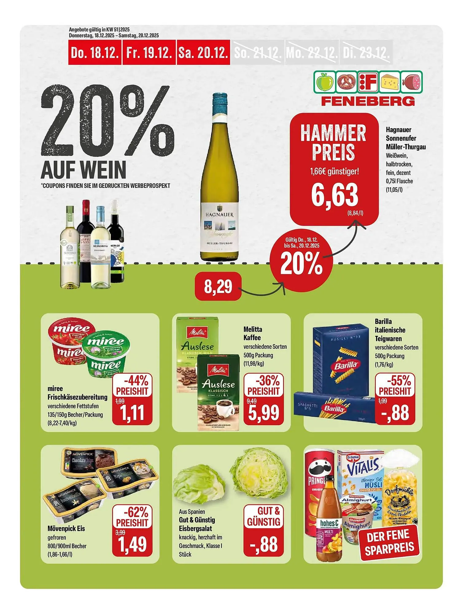 Feneberg Prospekt von 17. Dezember bis 20. Dezember 2025 - Prospekt seite 1