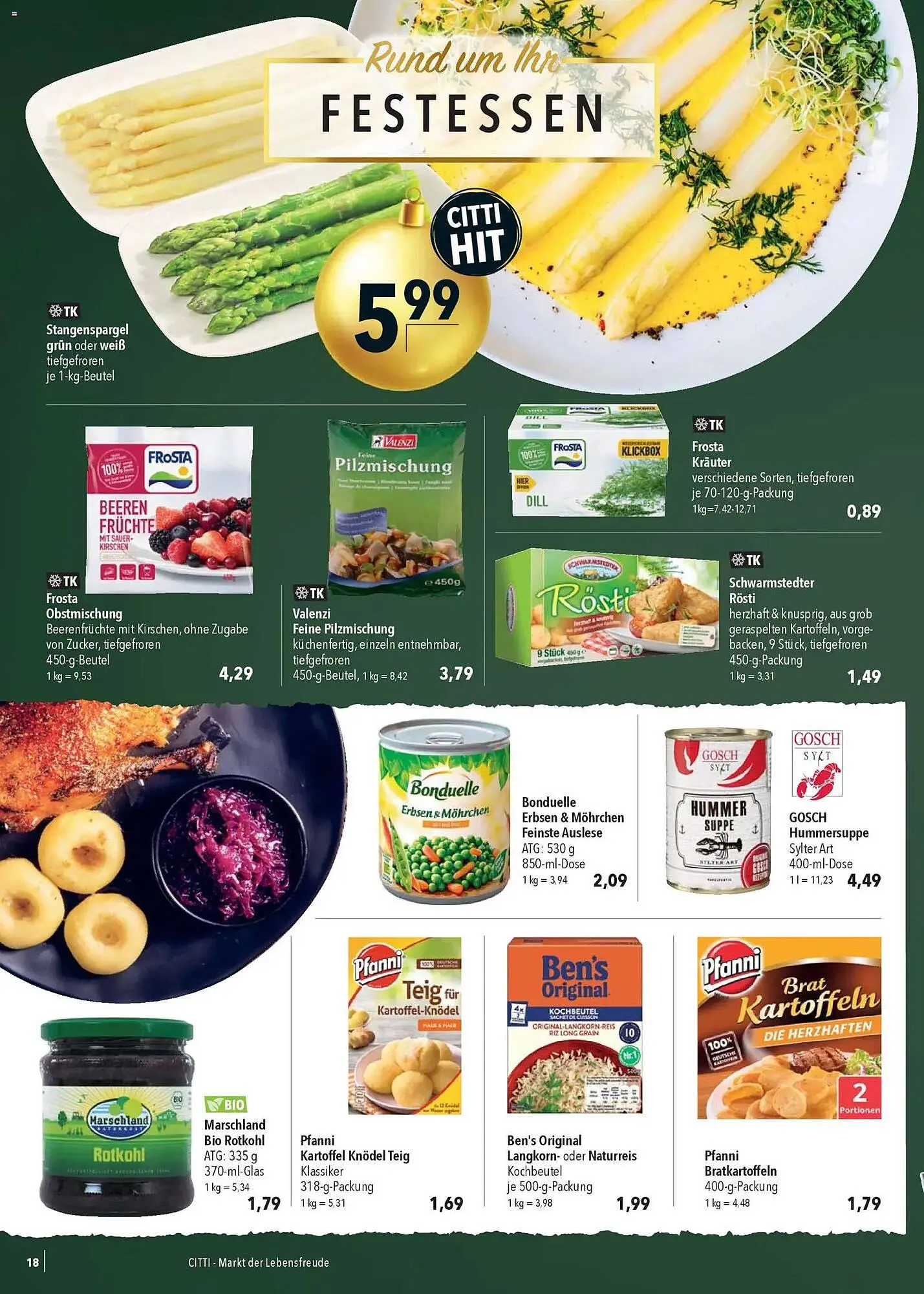 CITTI Markt Prospekt von 10. Dezember bis 16. Dezember 2025 - Prospekt seite 18