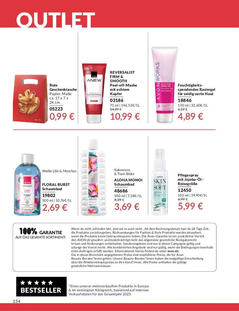 Avon Aktueller Prospekt von 4. Juni bis 18. Juni 2025 - Prospekt seite 154
