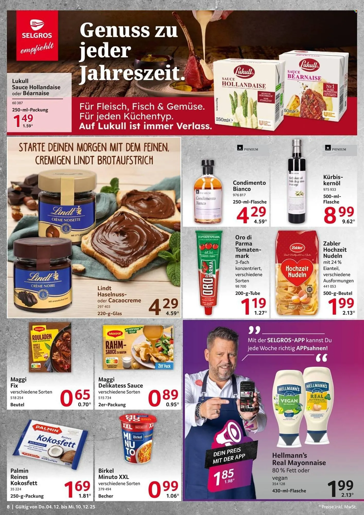 Selgros Prospekt von 4. Dezember bis 10. Dezember 2025 - Prospekt seite 8