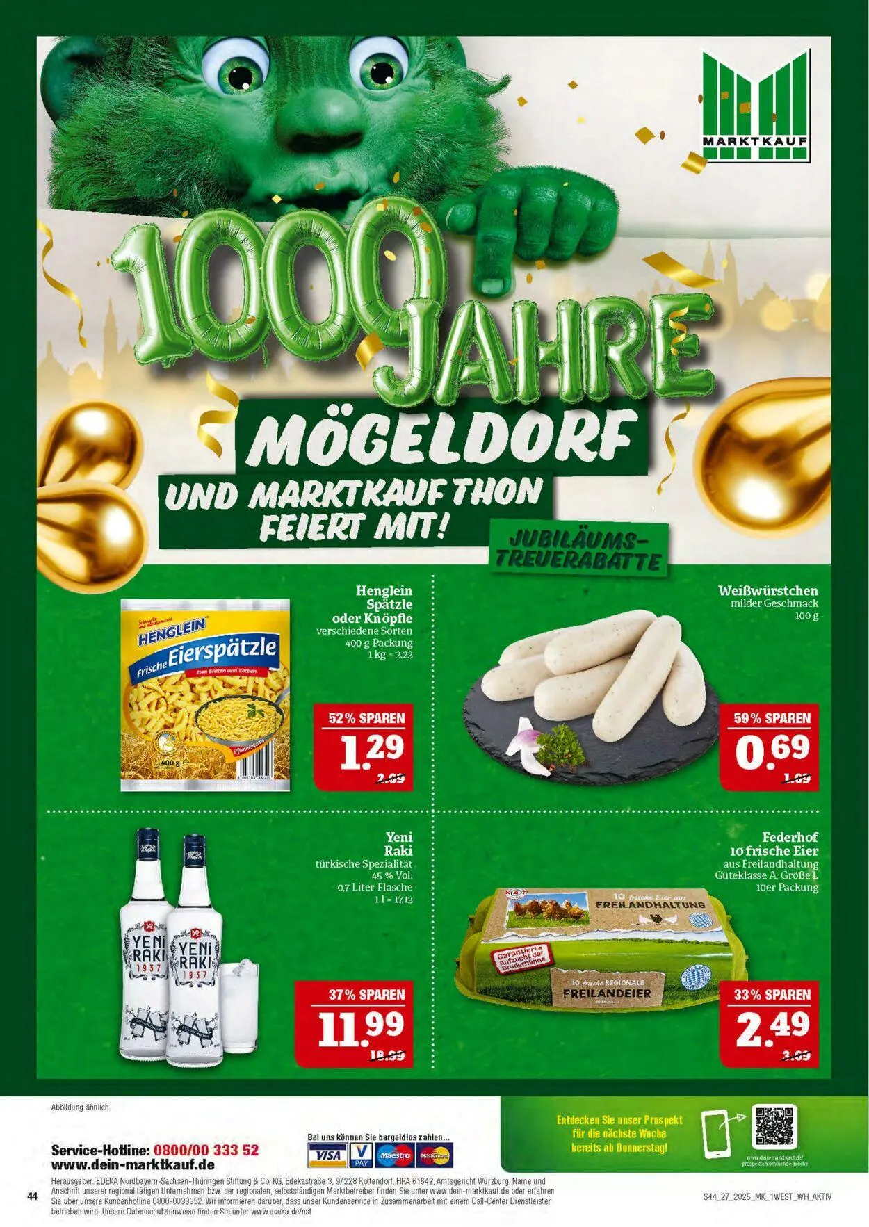 Marktkauf - Nürnberg-Thon Aktueller Prospekt von 30. Juni bis 5. Juli 2025 - Prospekt seite 44