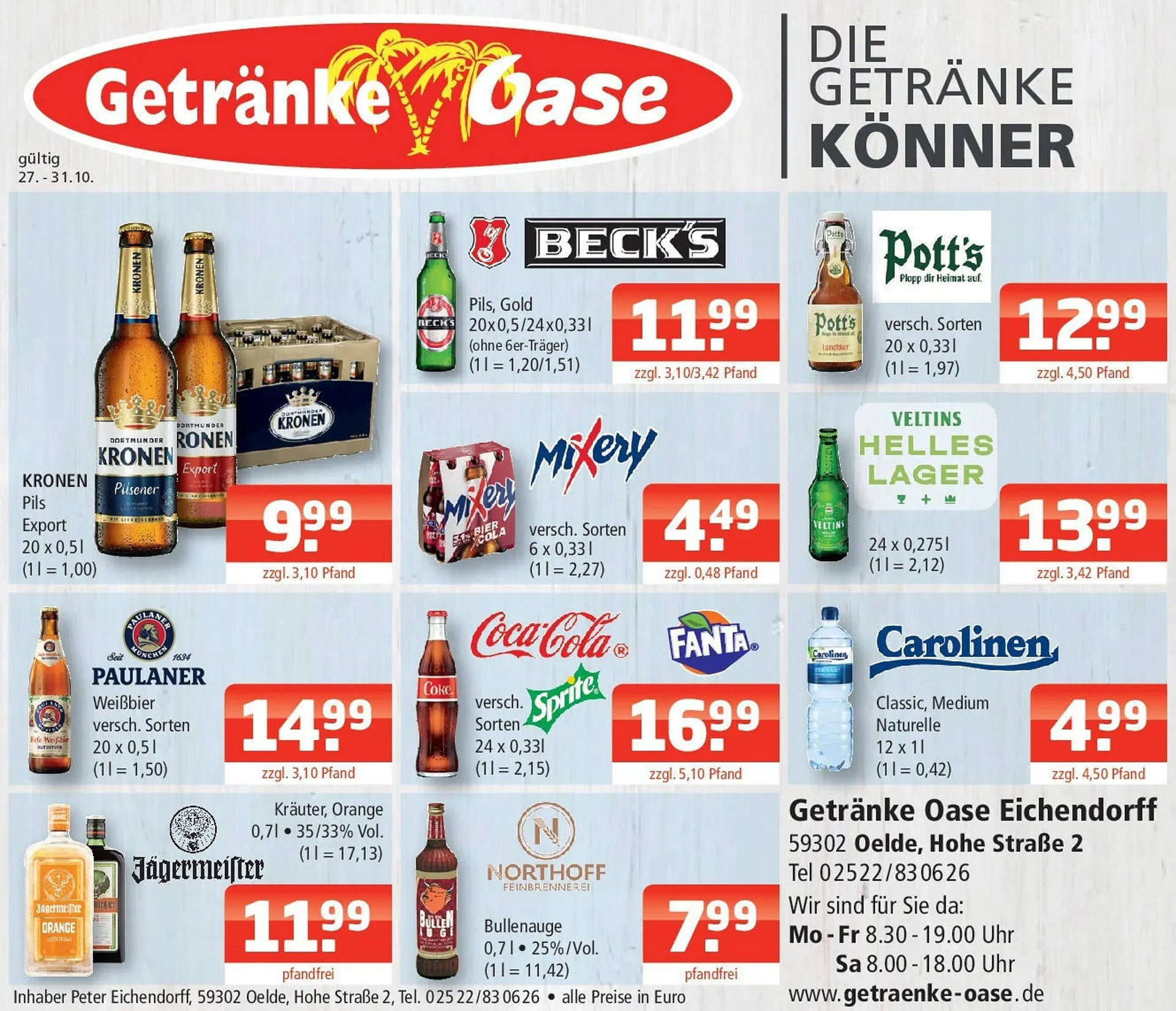 Getränke Oase Prospekt - 1