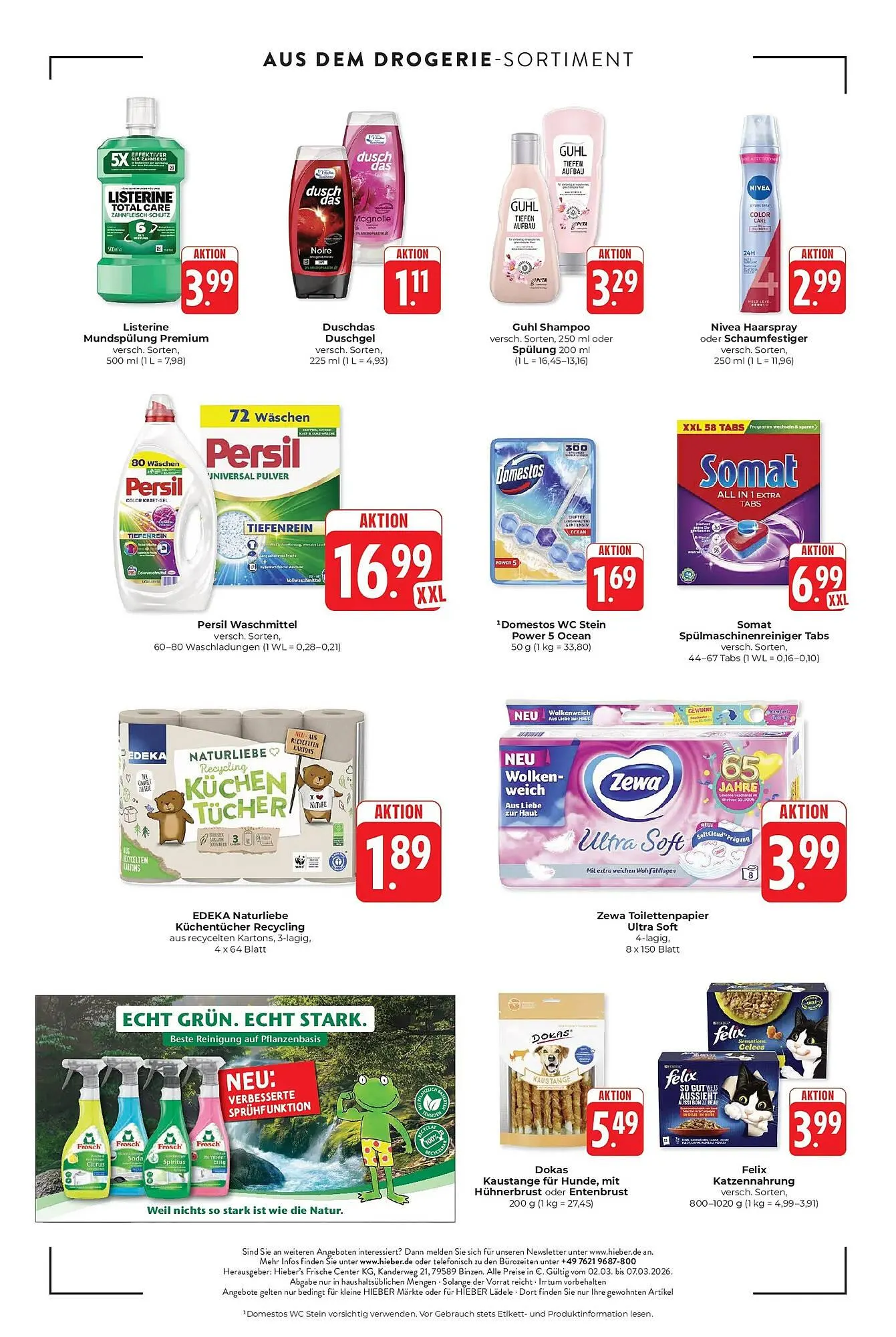 Hieber's Frische Center Prospekt von 1. März bis 7. März 2026 - Prospekt seite 16