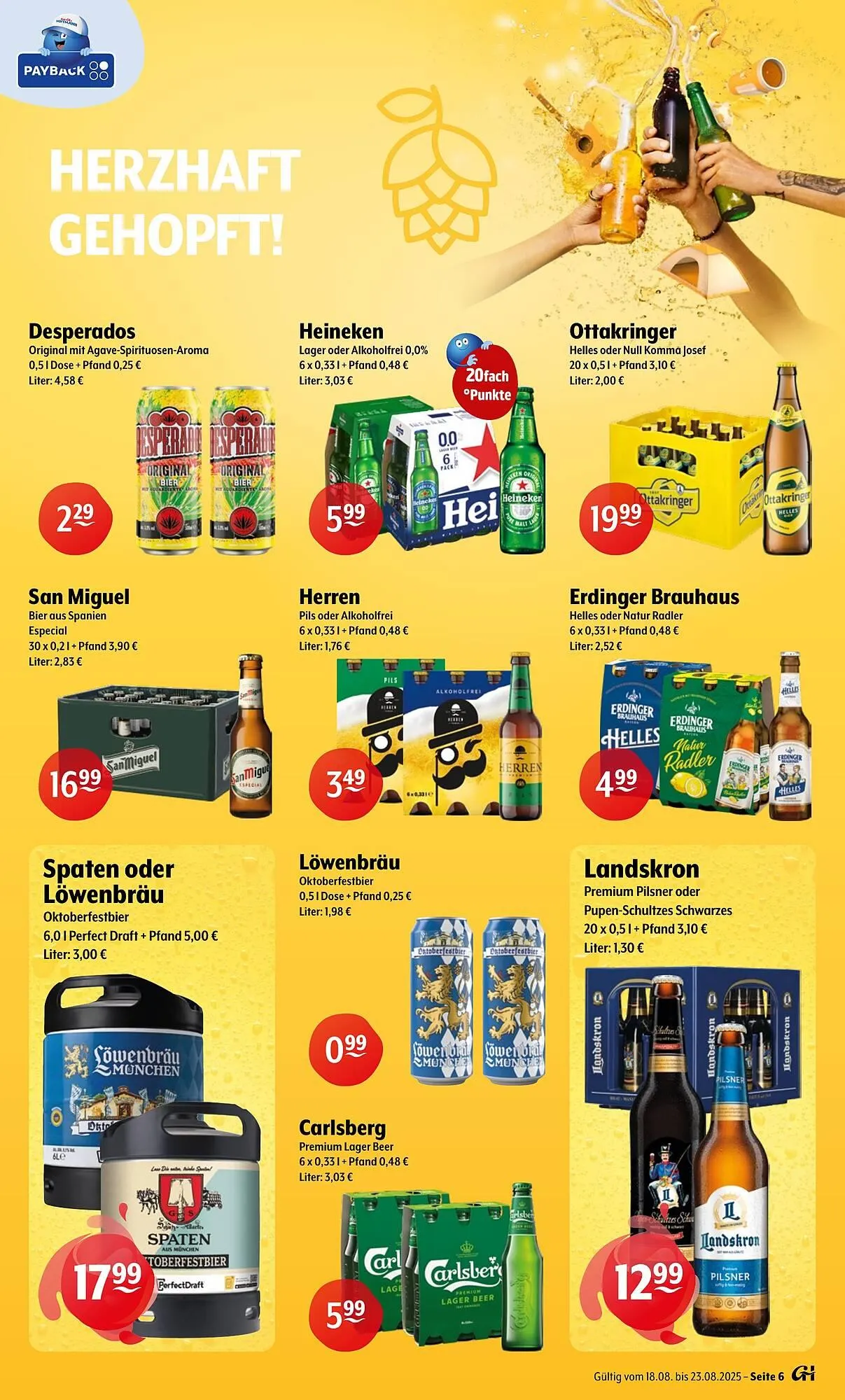 Getränke Hoffmann Prospekt von 18. August bis 23. August 2025 - Prospekt seite 6