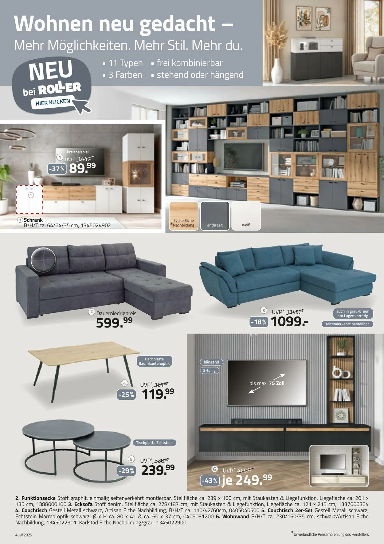 Roller Aktueller Prospekt von 4. August bis 18. August 2025 - Prospekt seite 4