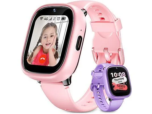 RAYOFI K3 Kinder Smartwatch Silikon, 20 mm, Rosa