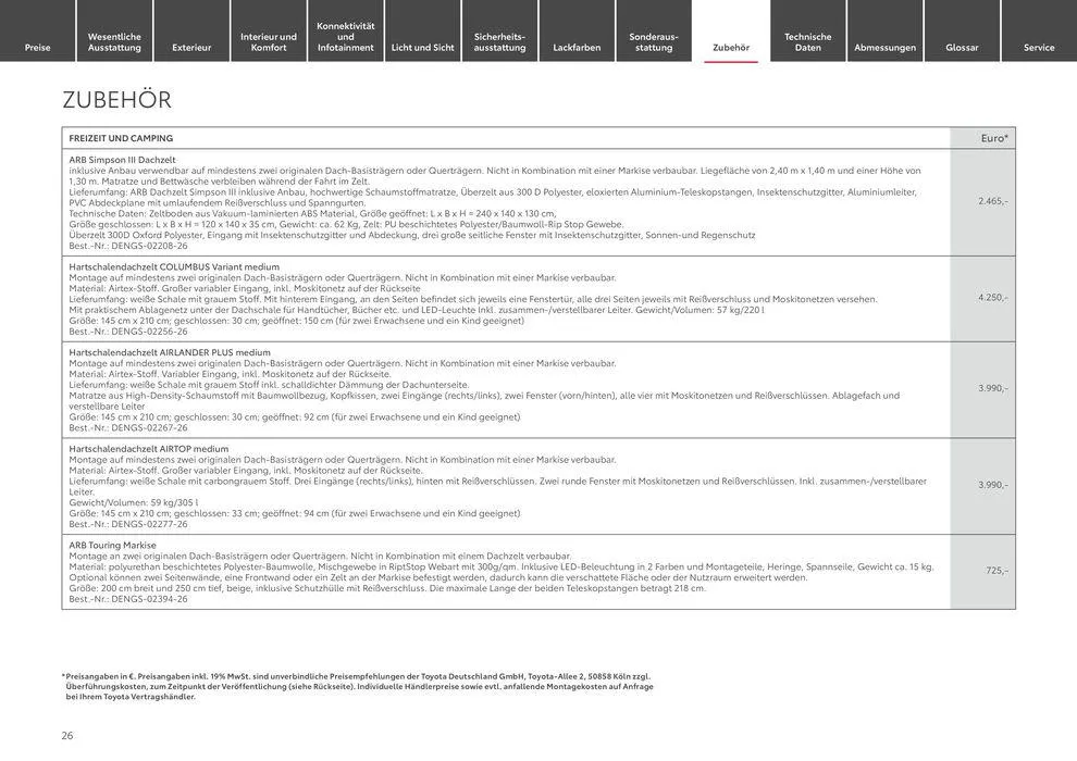 Toyota Land Cruiser von 11. Mai bis 11. Mai 2025 - Prospekt seite 26
