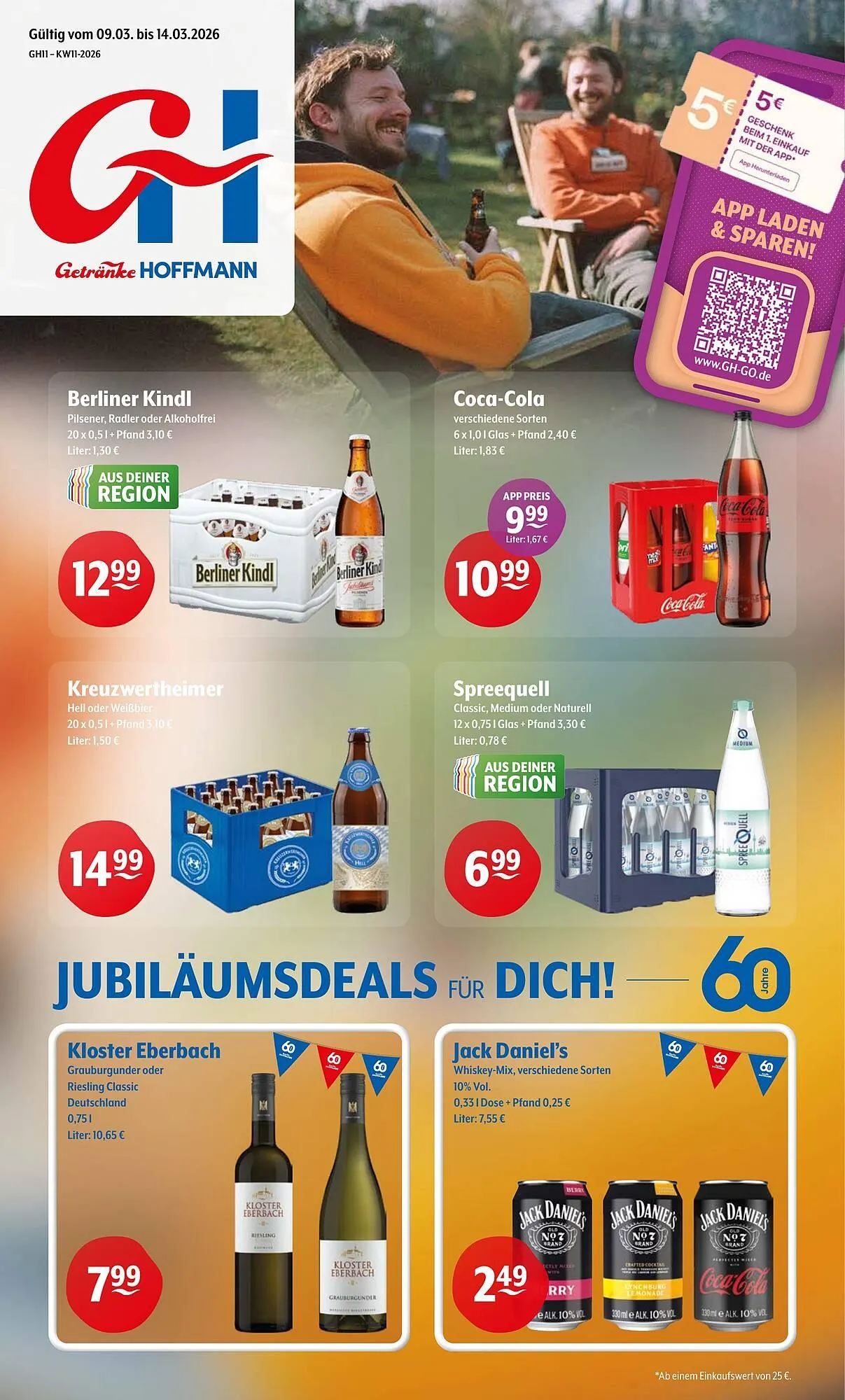 Getränke Hoffmann Prospekt von 9. März bis 14. März 2026 - Prospekt seite 1